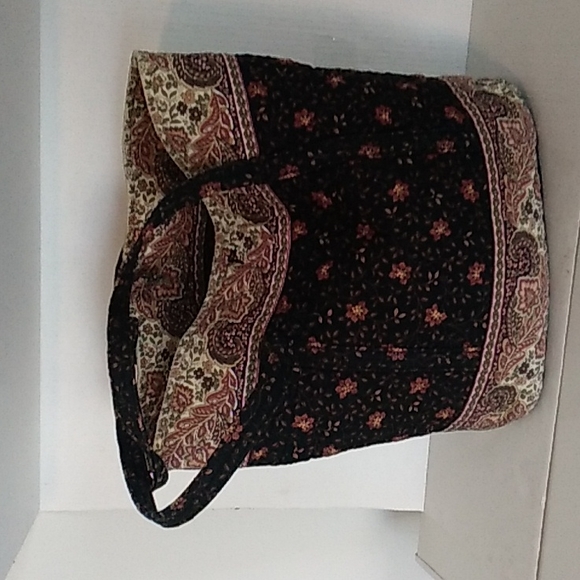 Vera Bradley Bags Vera Bradley Black Floralpaisley Large Quilted